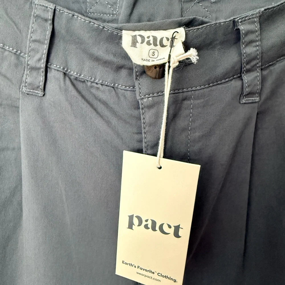 Pact Storm Boulevard Brushed Twill Wide Leg Trouser - Picture 3 of 4
